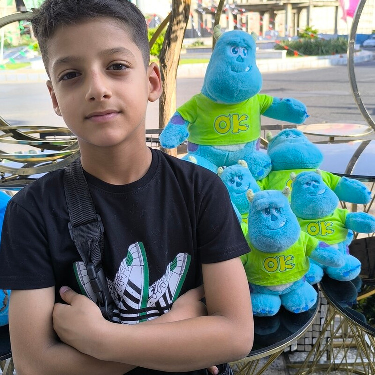عروسک سالیوان لباس سبز