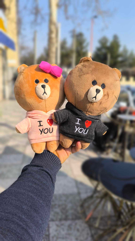 عروسک خرس لاین ولنتاین