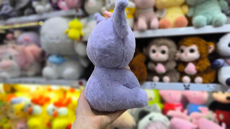 عروسک کورومی نشسته بنفش