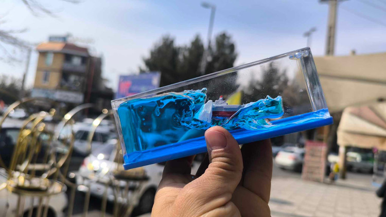 دکوری آکواریومی کشتی معلق