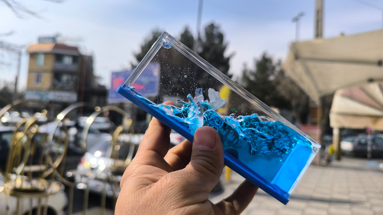 دکوری آکواریومی کشتی معلق