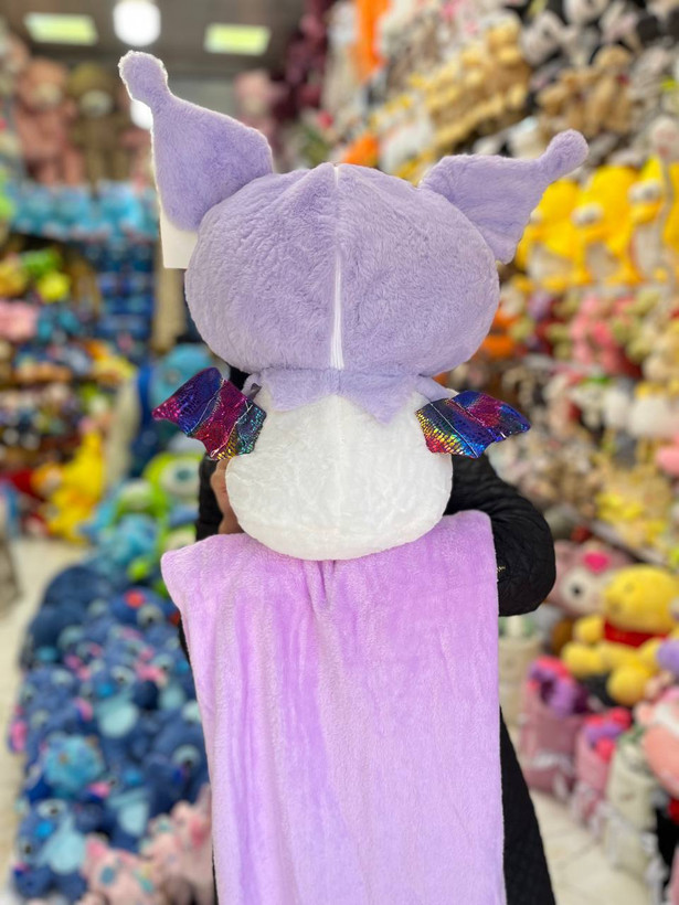 عروسک کورومی پتو دار مشکی و بنفش