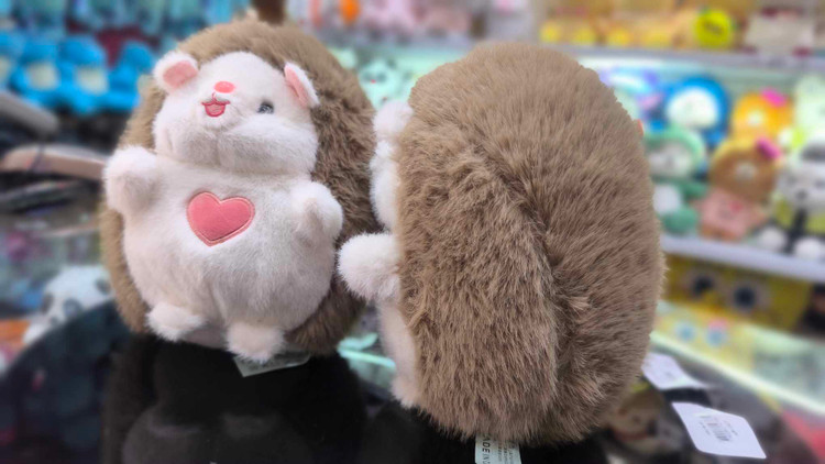 عروسک خارپشت قلبی