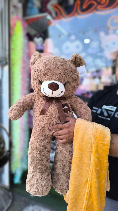 عروسک خرس پتو دار