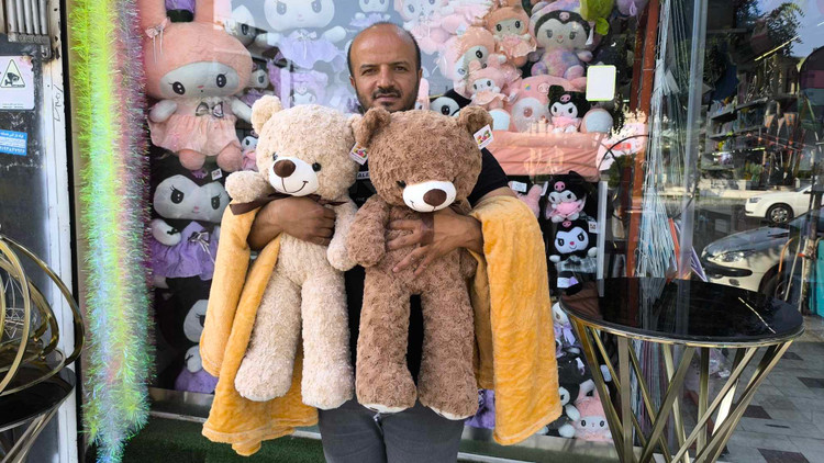 عروسک خرس پتو دار